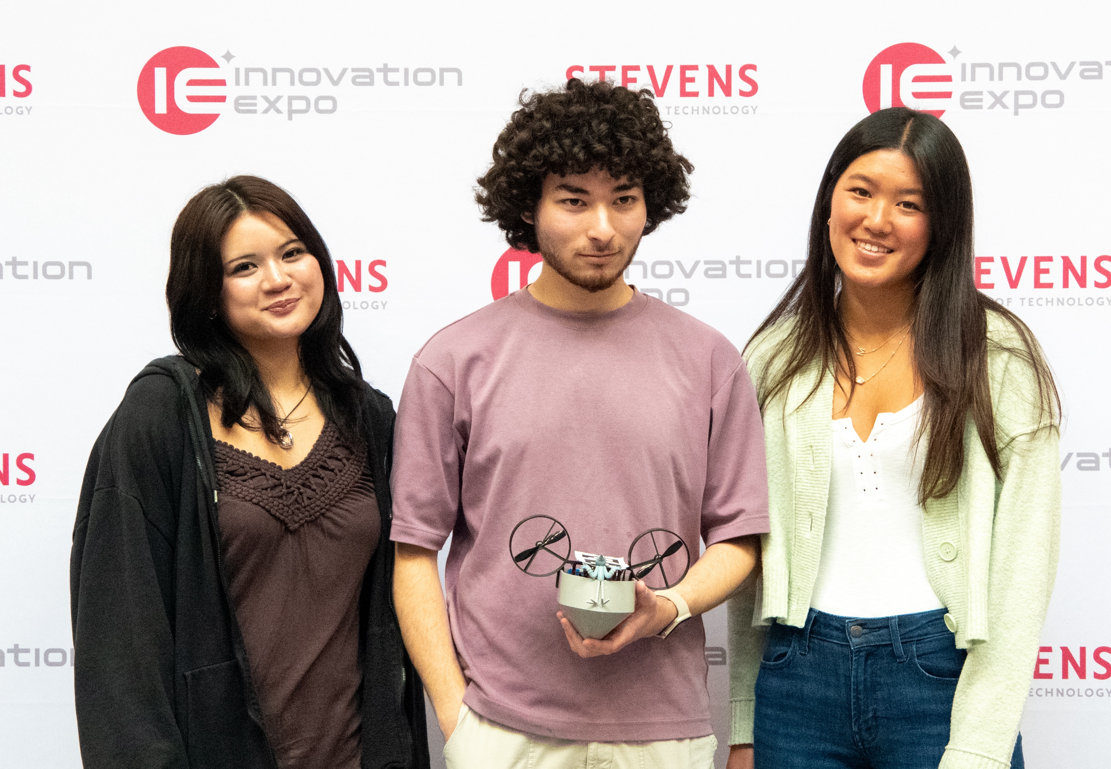 the winning team in Stevens' 2025 autonomous robot competition