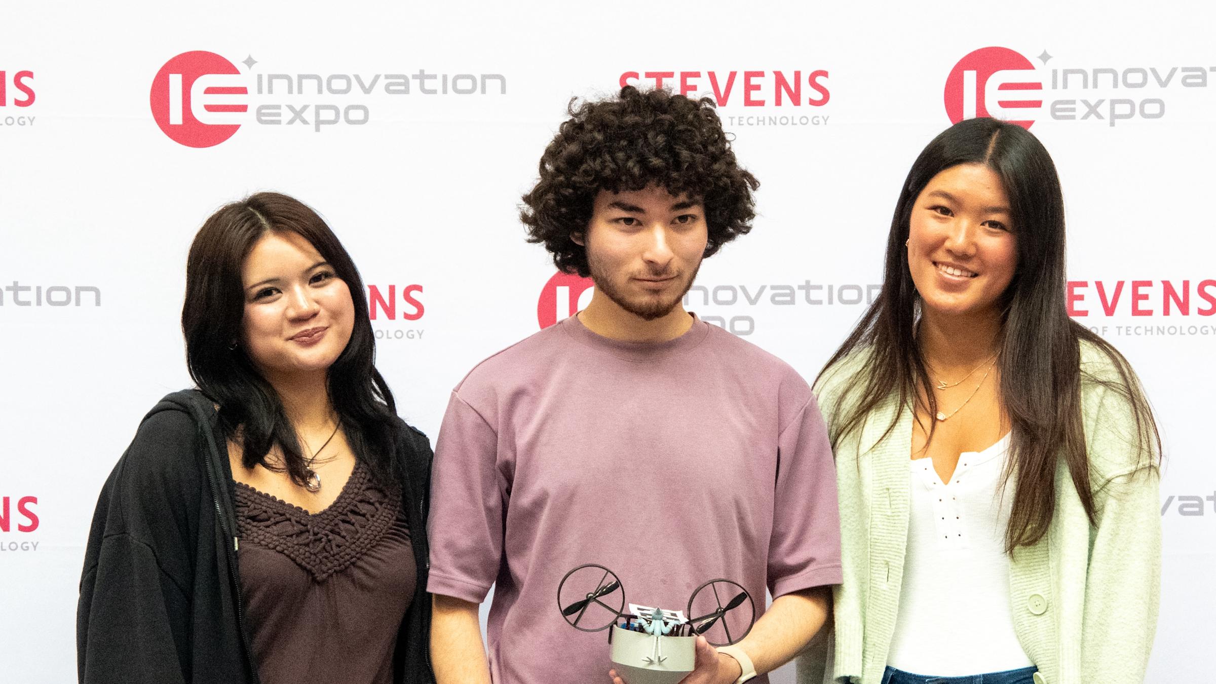 the winning team in Stevens' 2025 autonomous robot competition