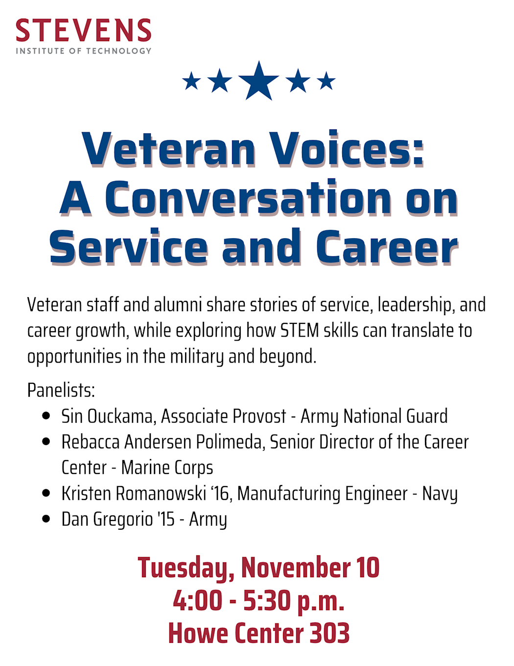 Veteran Voices: A Conversation on Service and Career