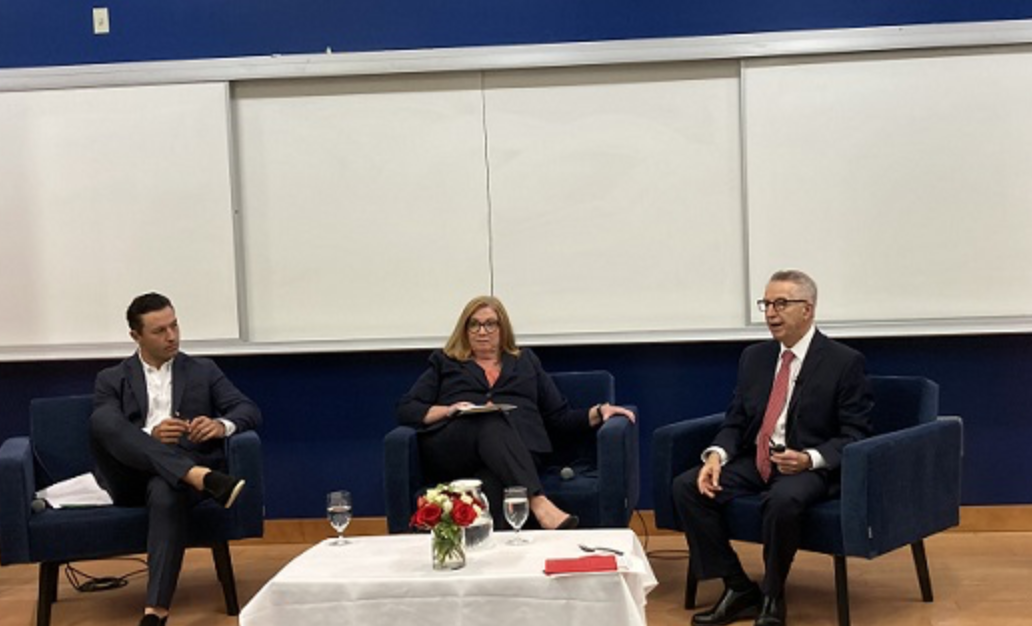 Left to right: Gregory Olmstead of Plug and Play, Kathleen Coviello of the NJEDA and Gregory Prastacos of Stevens Institute of Technology