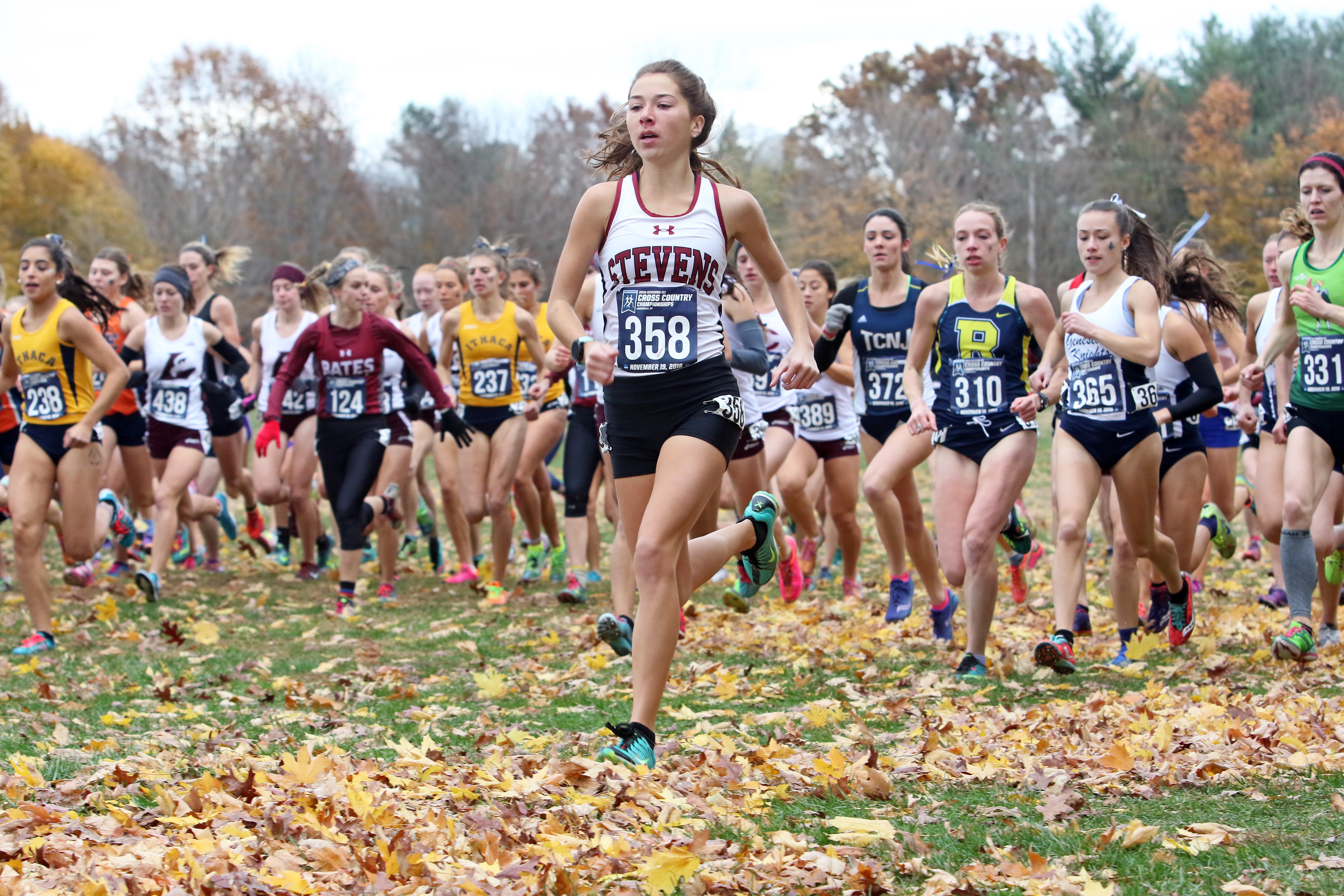 Amy Regan competing at the 2016 NCAA Cross Country National Championship