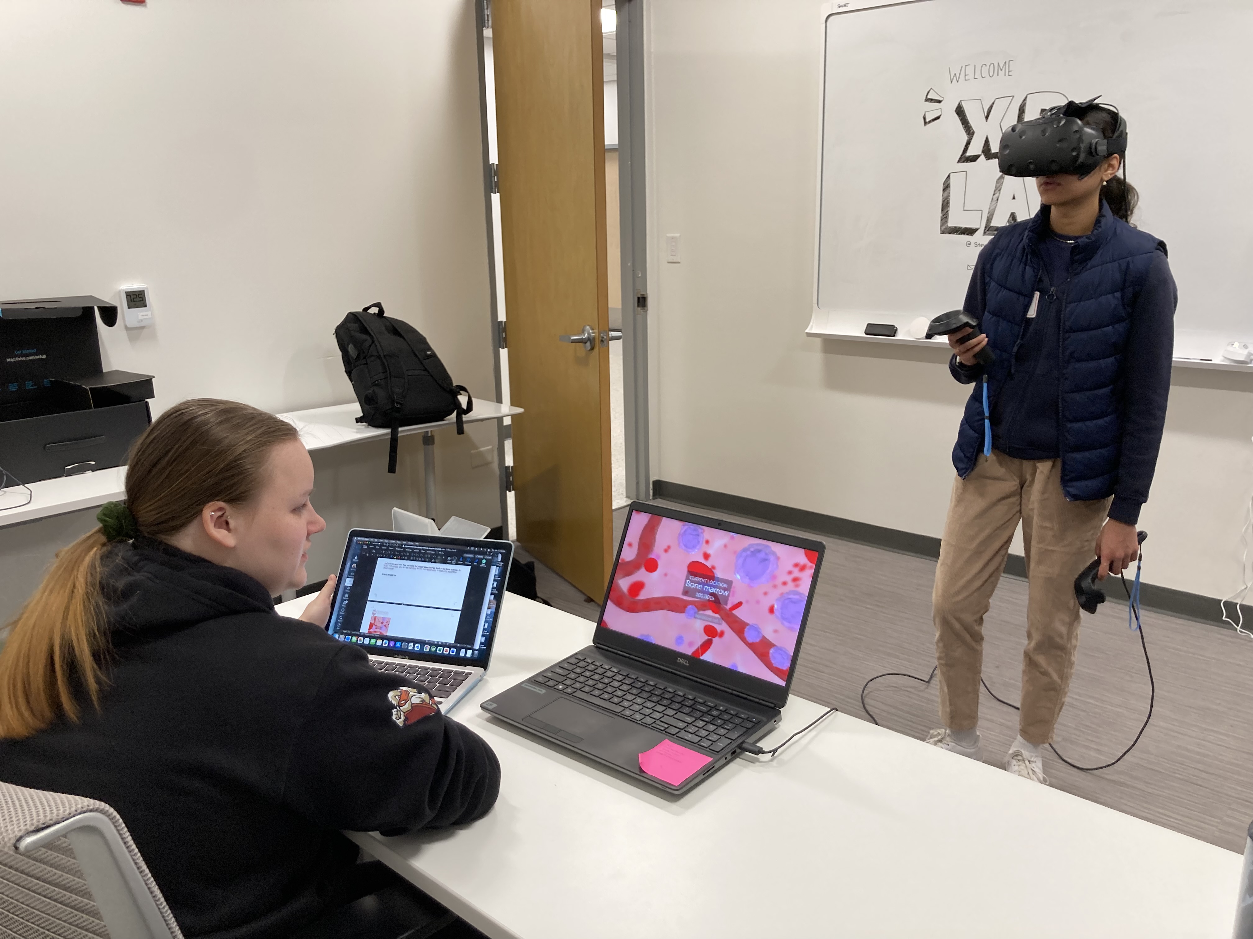 Student in XR Lab