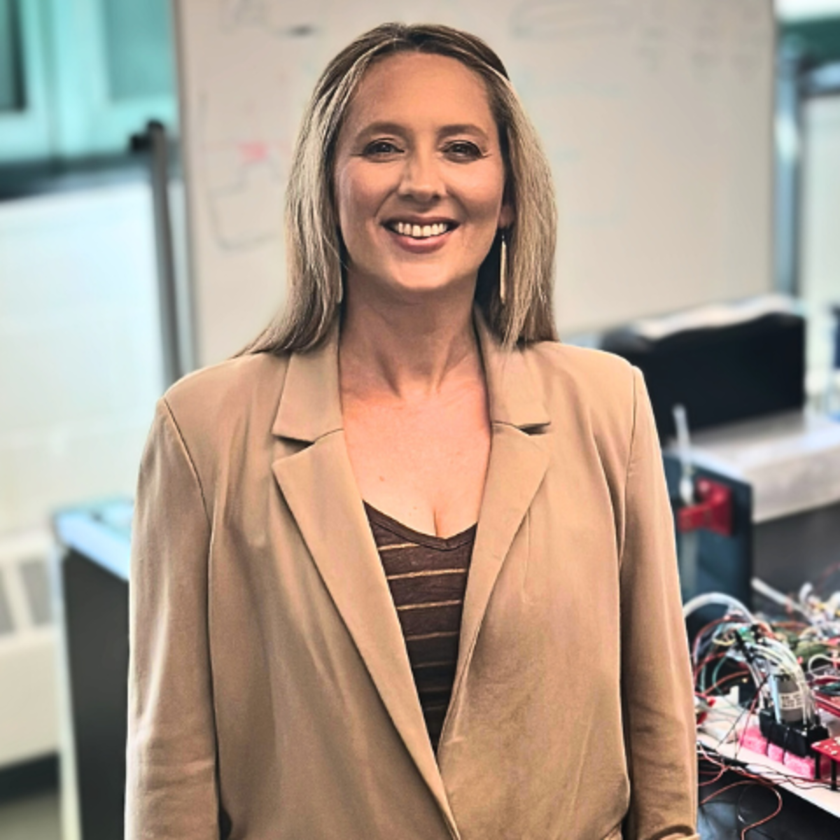 A picture of Jackie Libby in her lab.