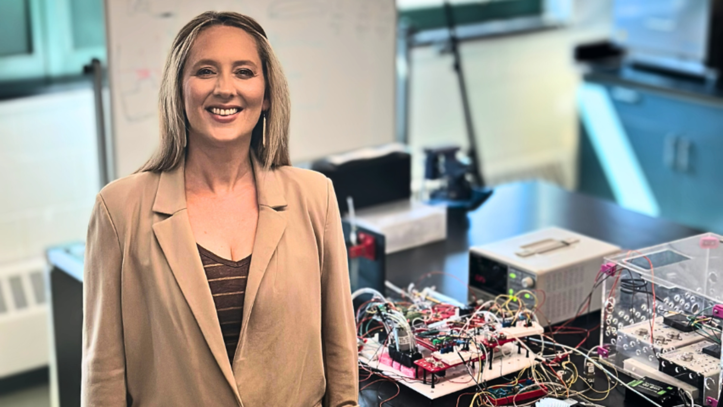 A picture of Jackie Libby in her lab.