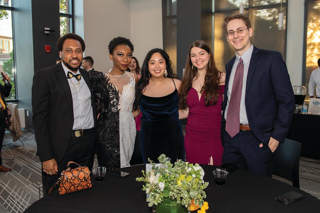 Group of alumni at the Senior Ball.