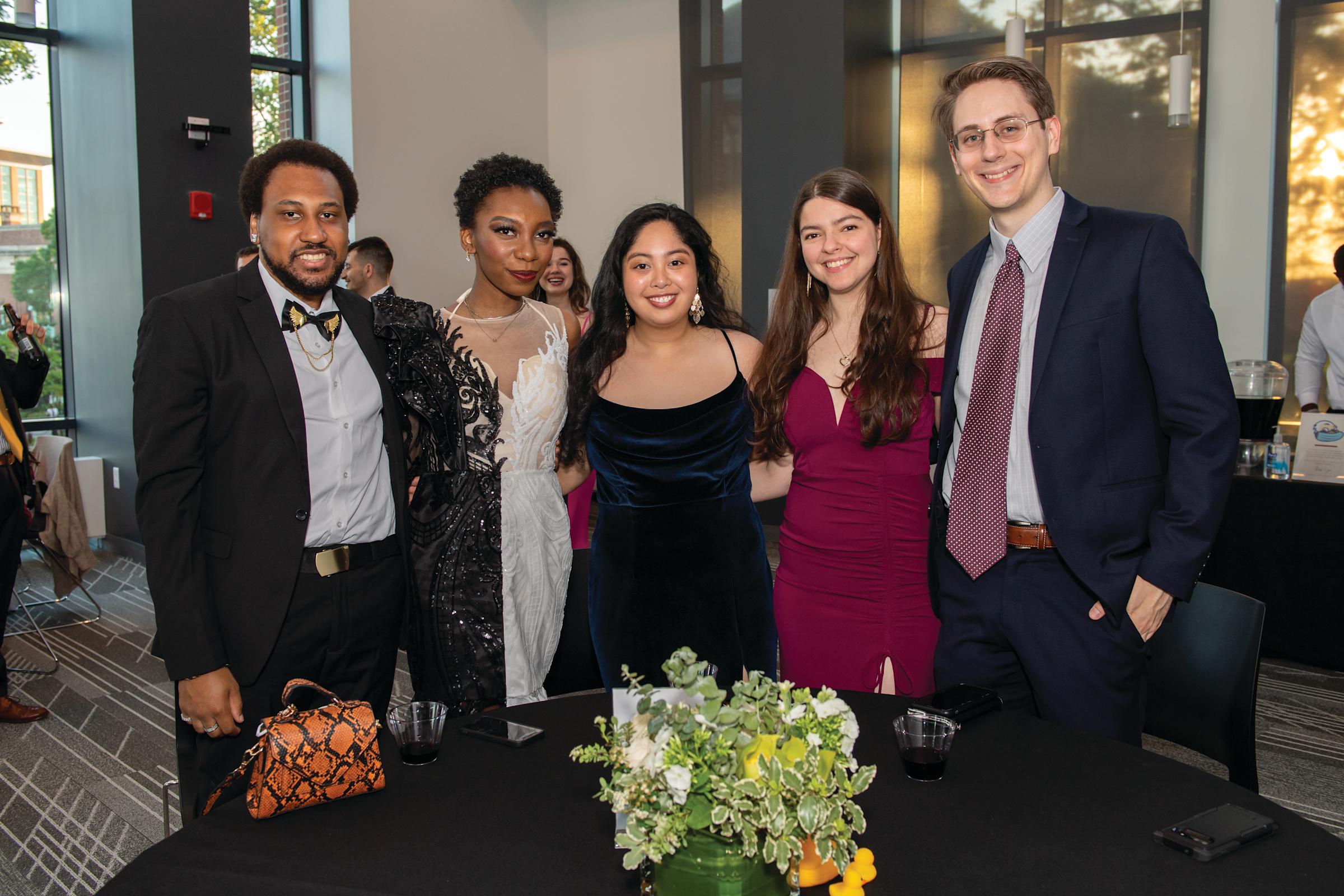 Group of alumni at the Senior Ball.