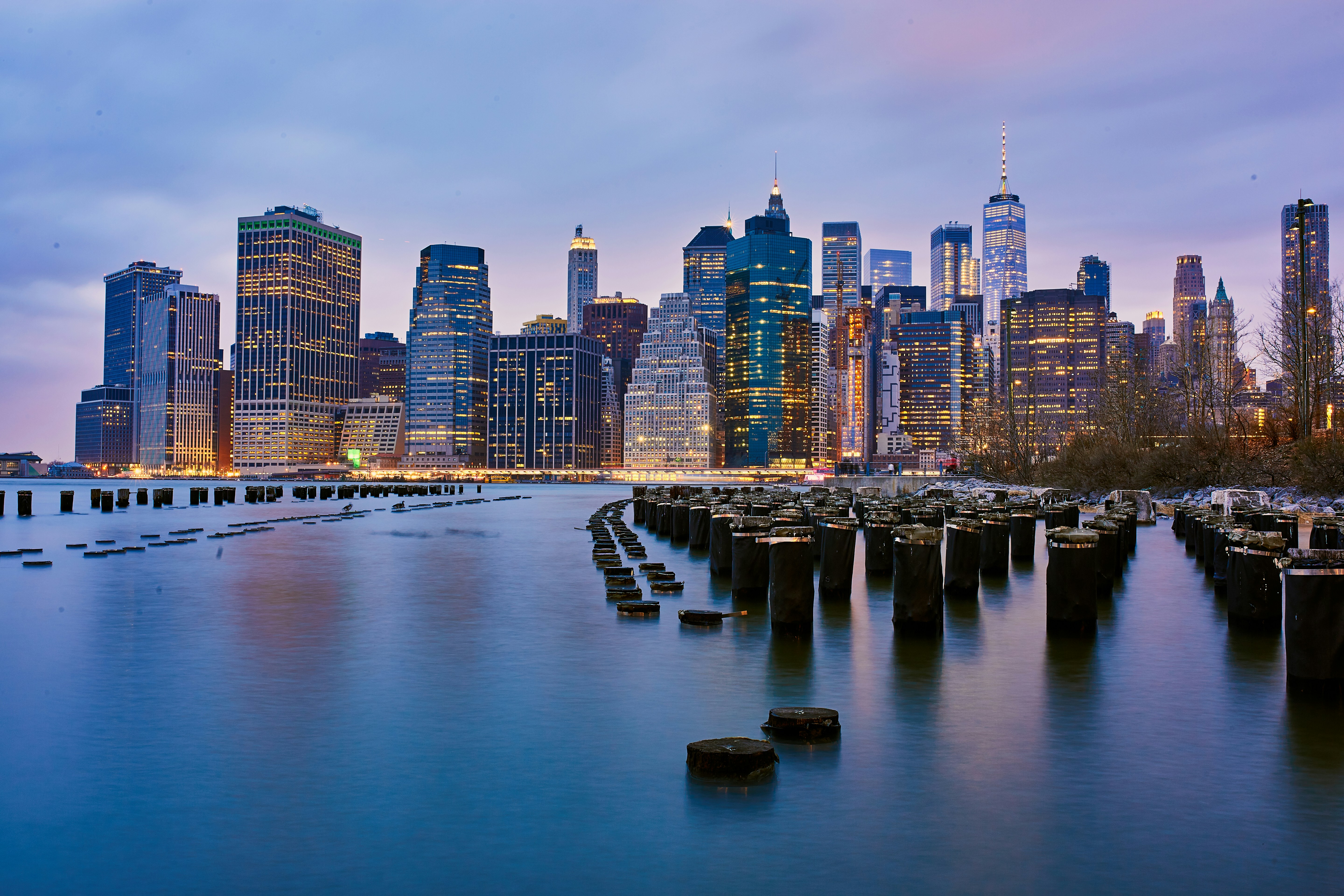 View of New York City from the water