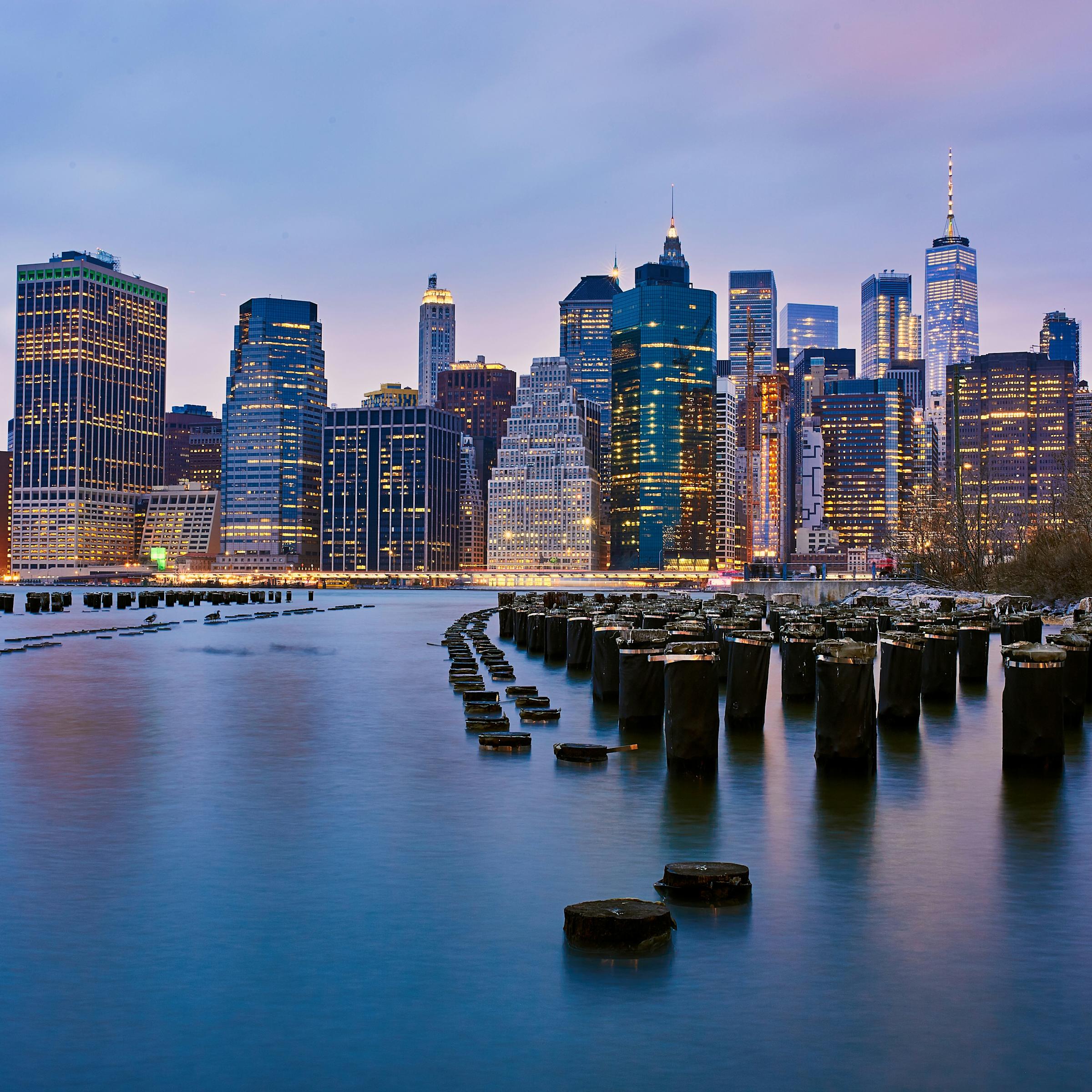 View of New York City from the water