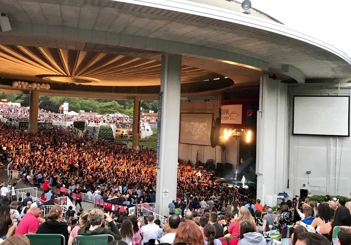 view from lawn seats