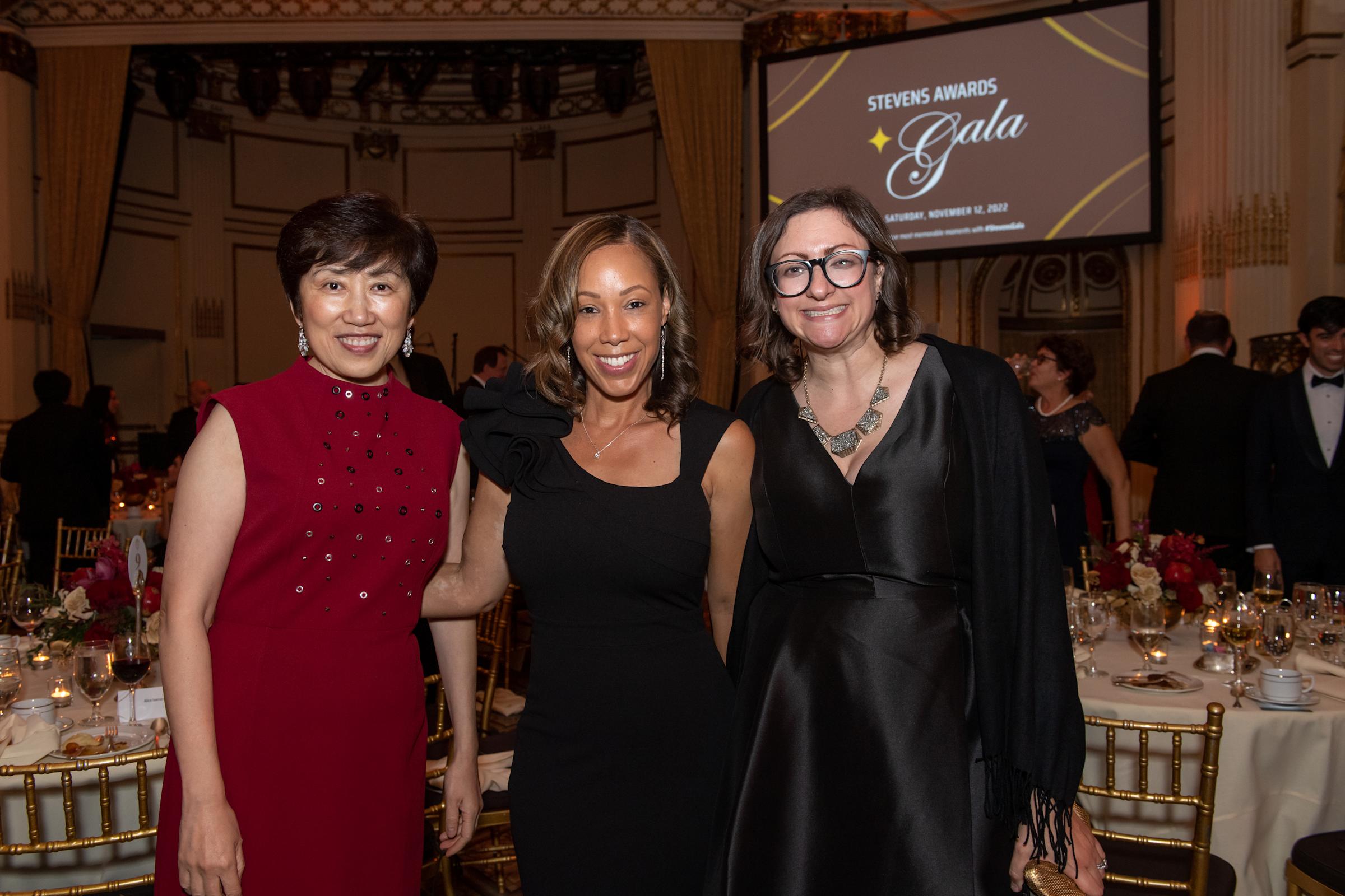Chin, Gilliam, Klein at the Stevens Annual Award Gala