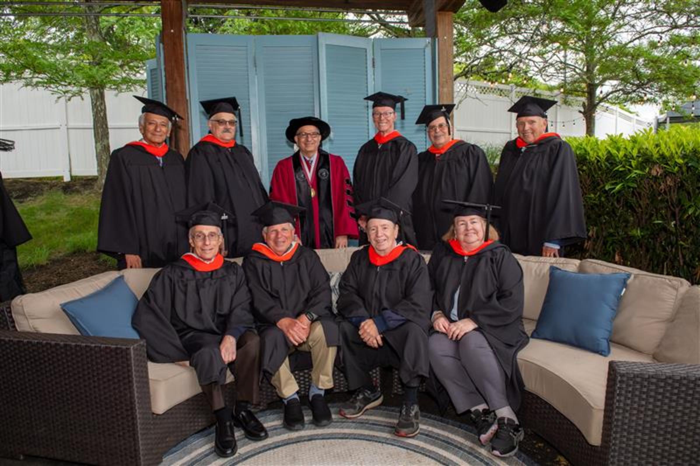 Old Guard at Commencement with President Farvardin