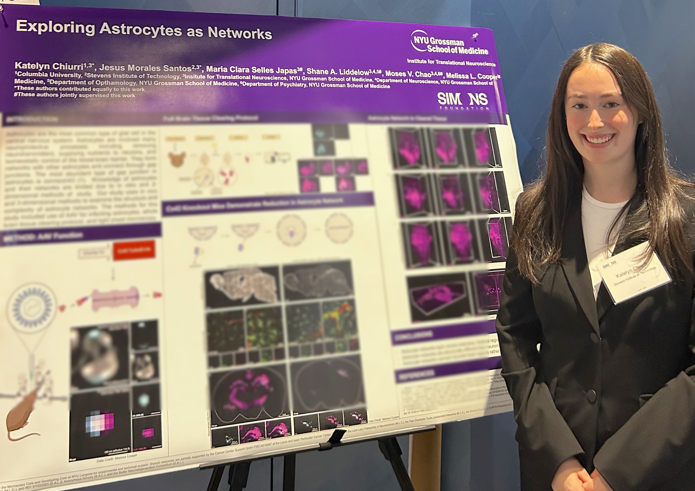 Stevens student presenting research