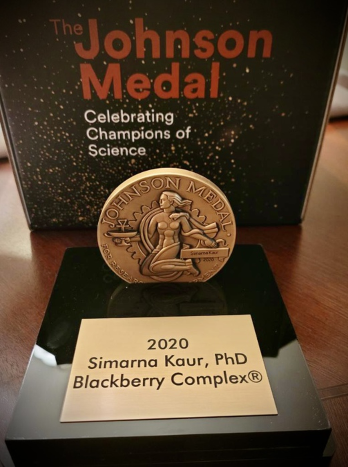 Photo of JJ medal