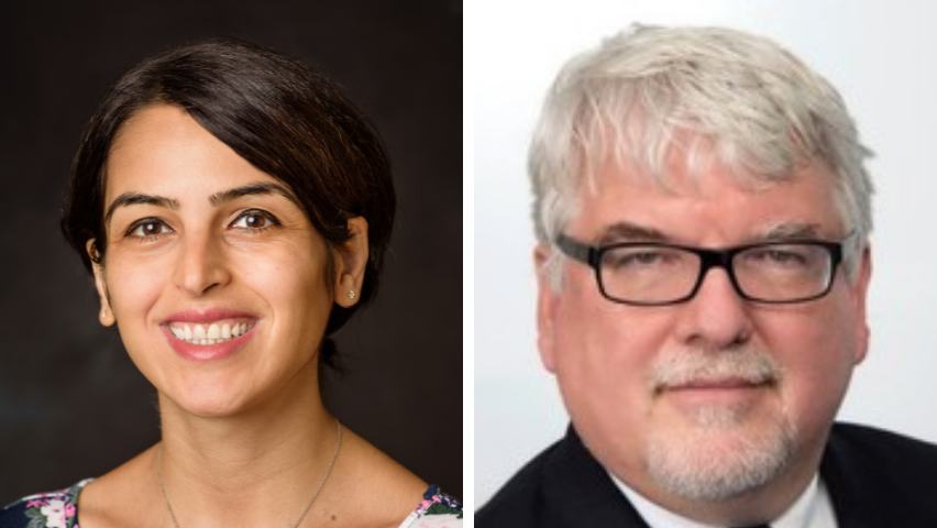 photos of Negar Tavassolian and David Zimmerman