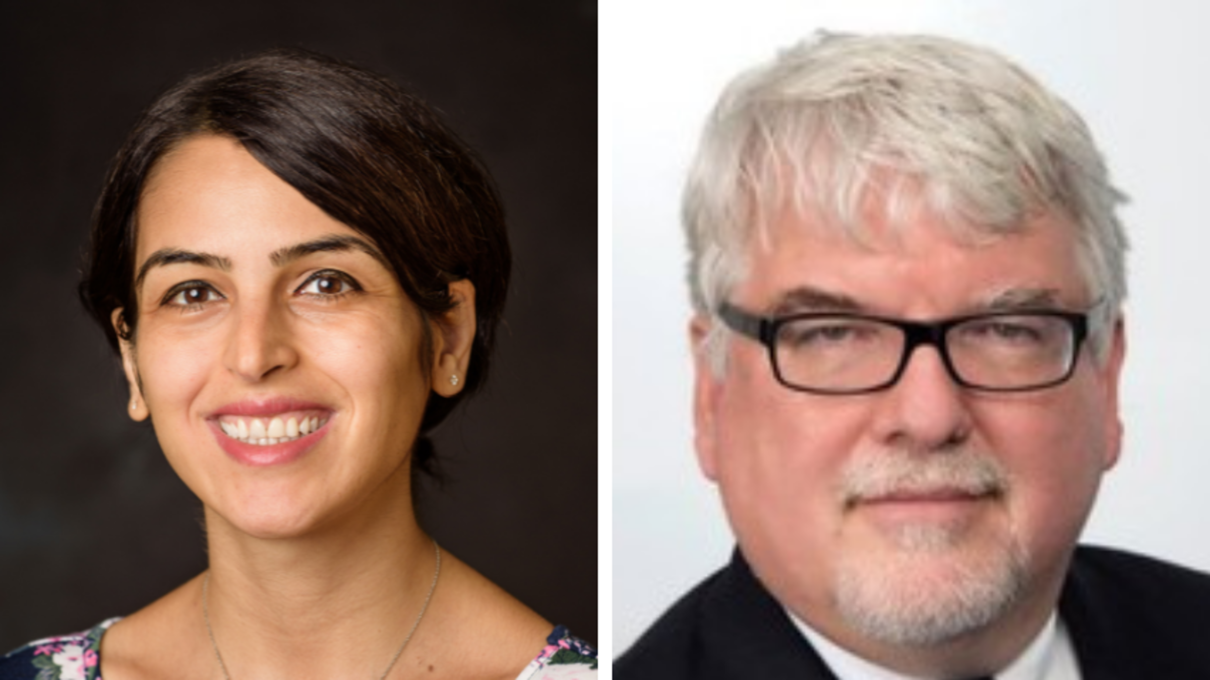 photos of Negar Tavassolian and David Zimmerman