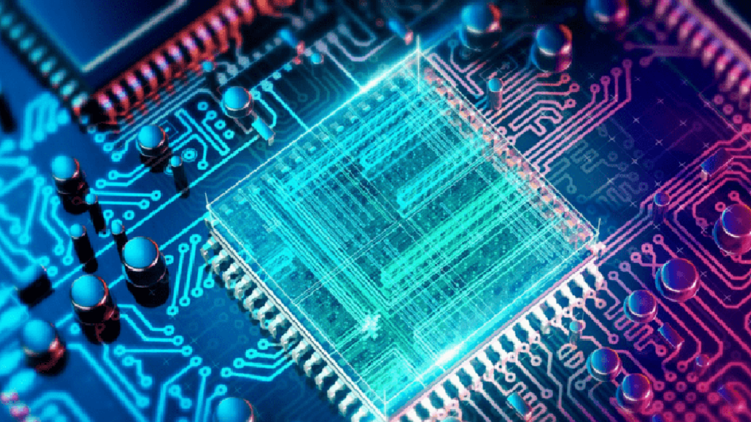 abstract quantum computing image