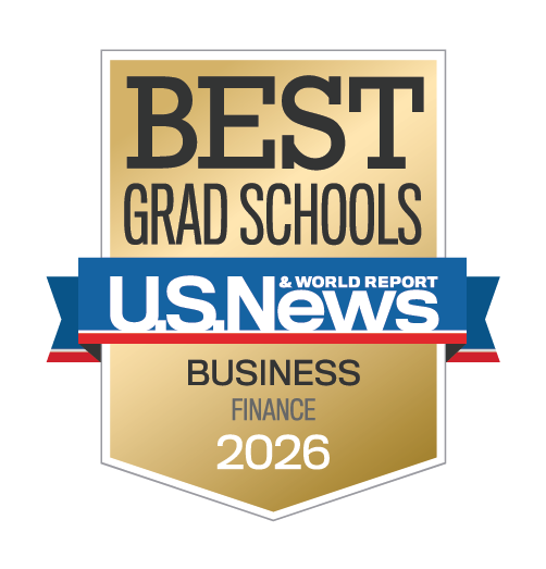 Best Grad Finance USNWR Badge 2026