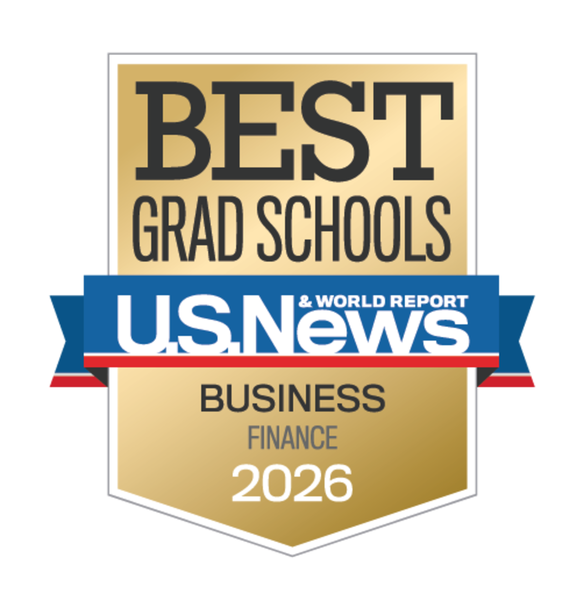Best Grad Finance USNWR Badge 2026