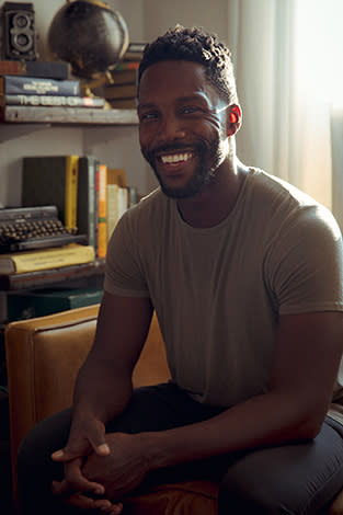 Portrait of Martin Angus in his apartment