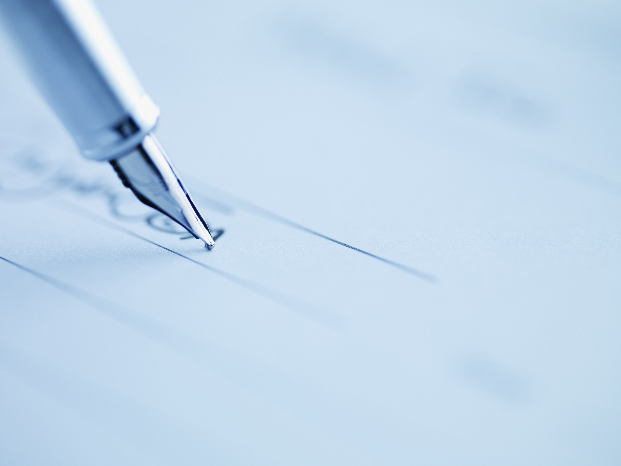 Graphic of a pen on paper