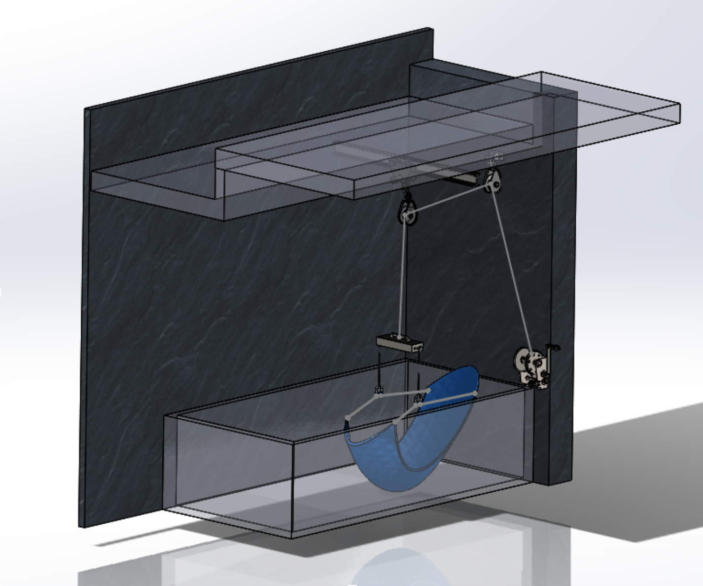 A model of the sling. CREDIT: Emma Sennett-Kuzin.