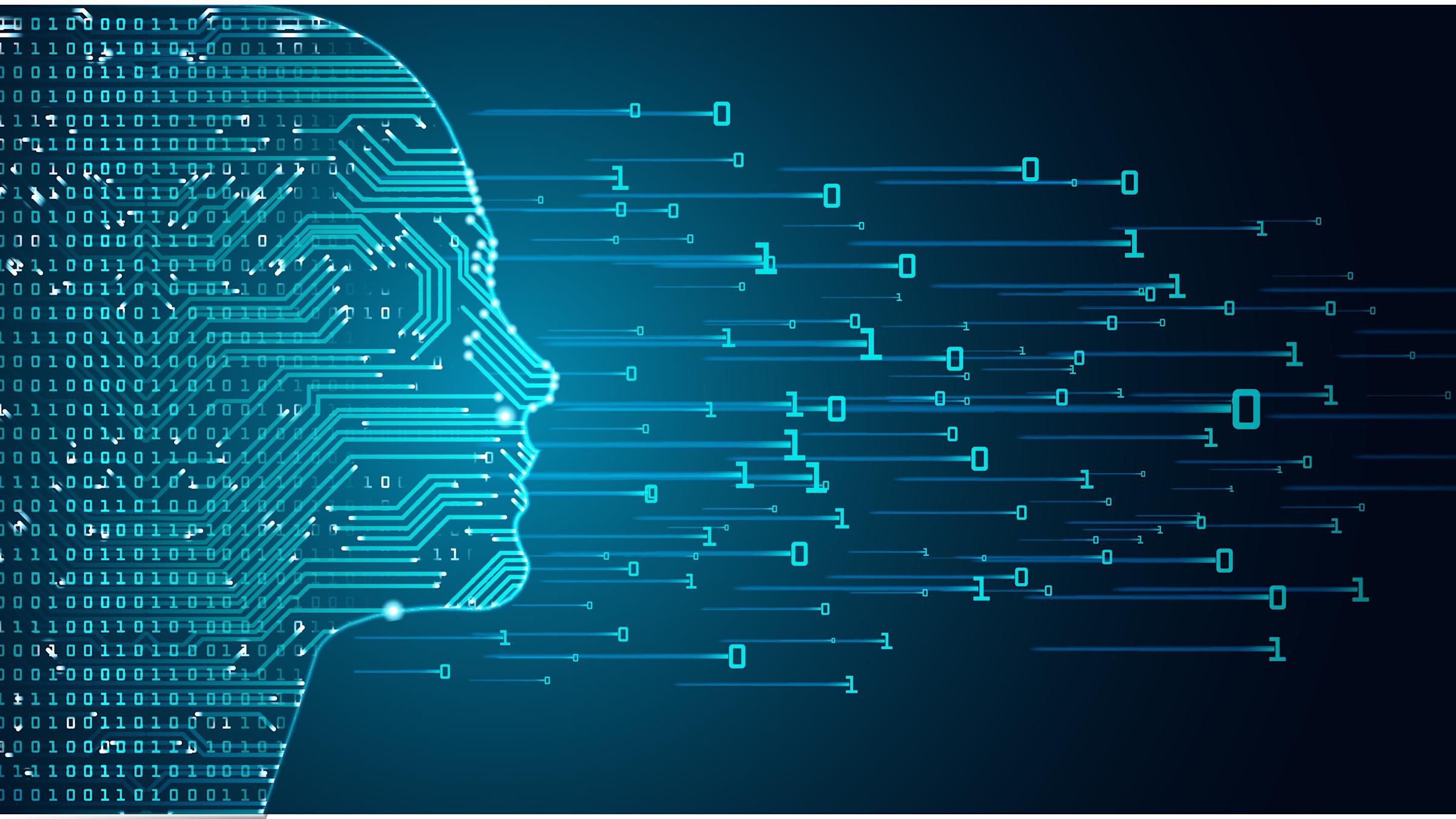 abstract depiction of machine learning