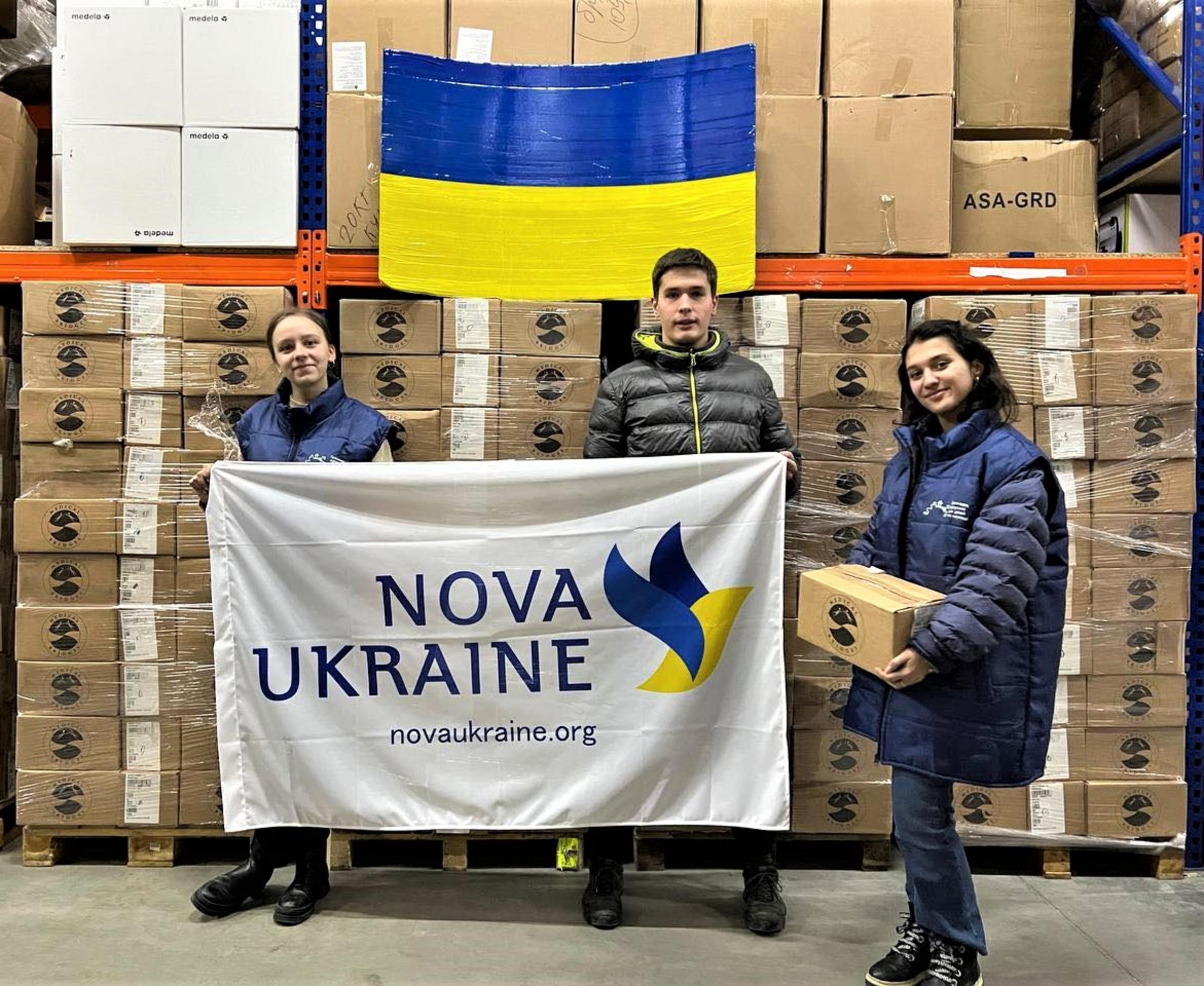 Nova Ukraine receives medical material from Medical Bridges 2022