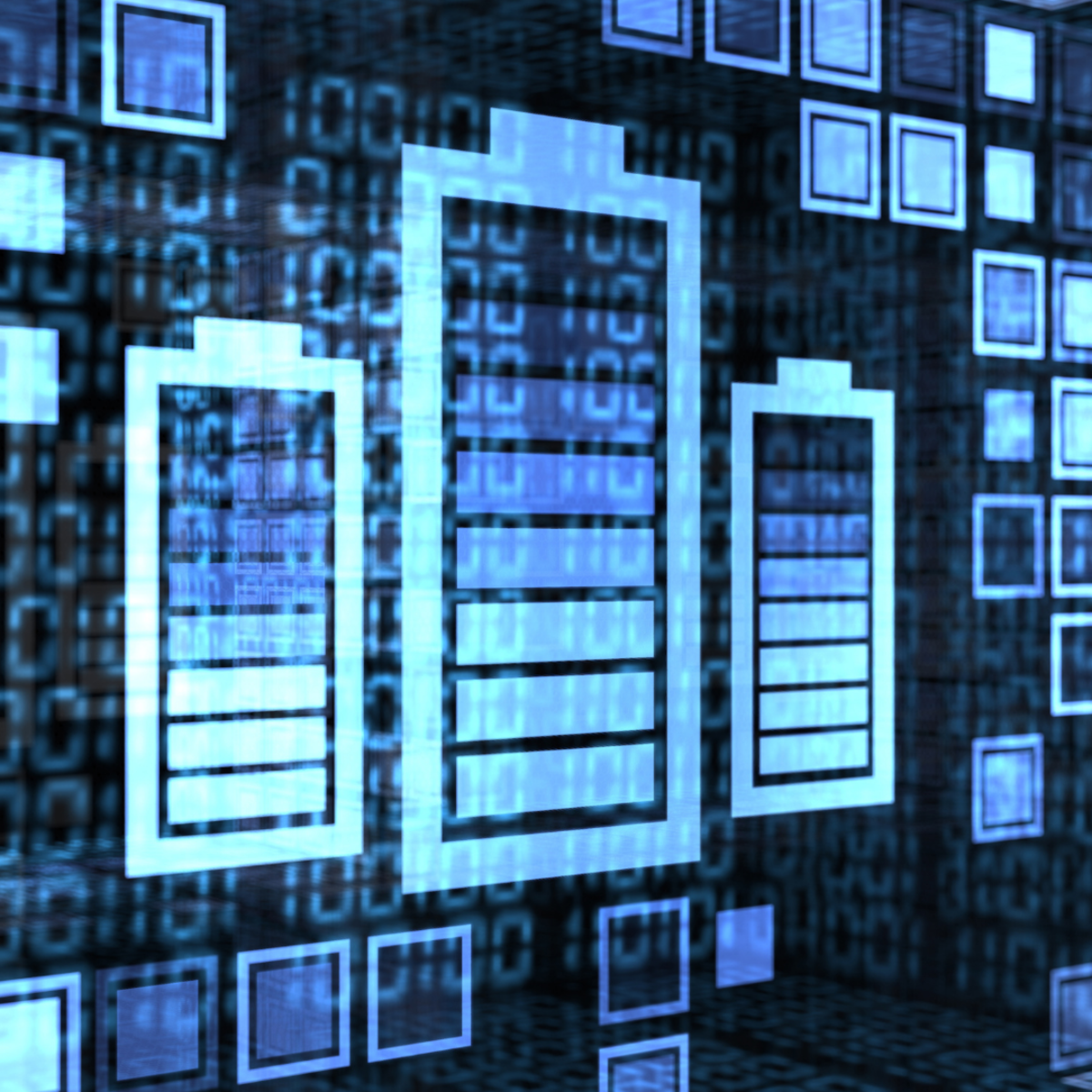abstract image of battery energy storage