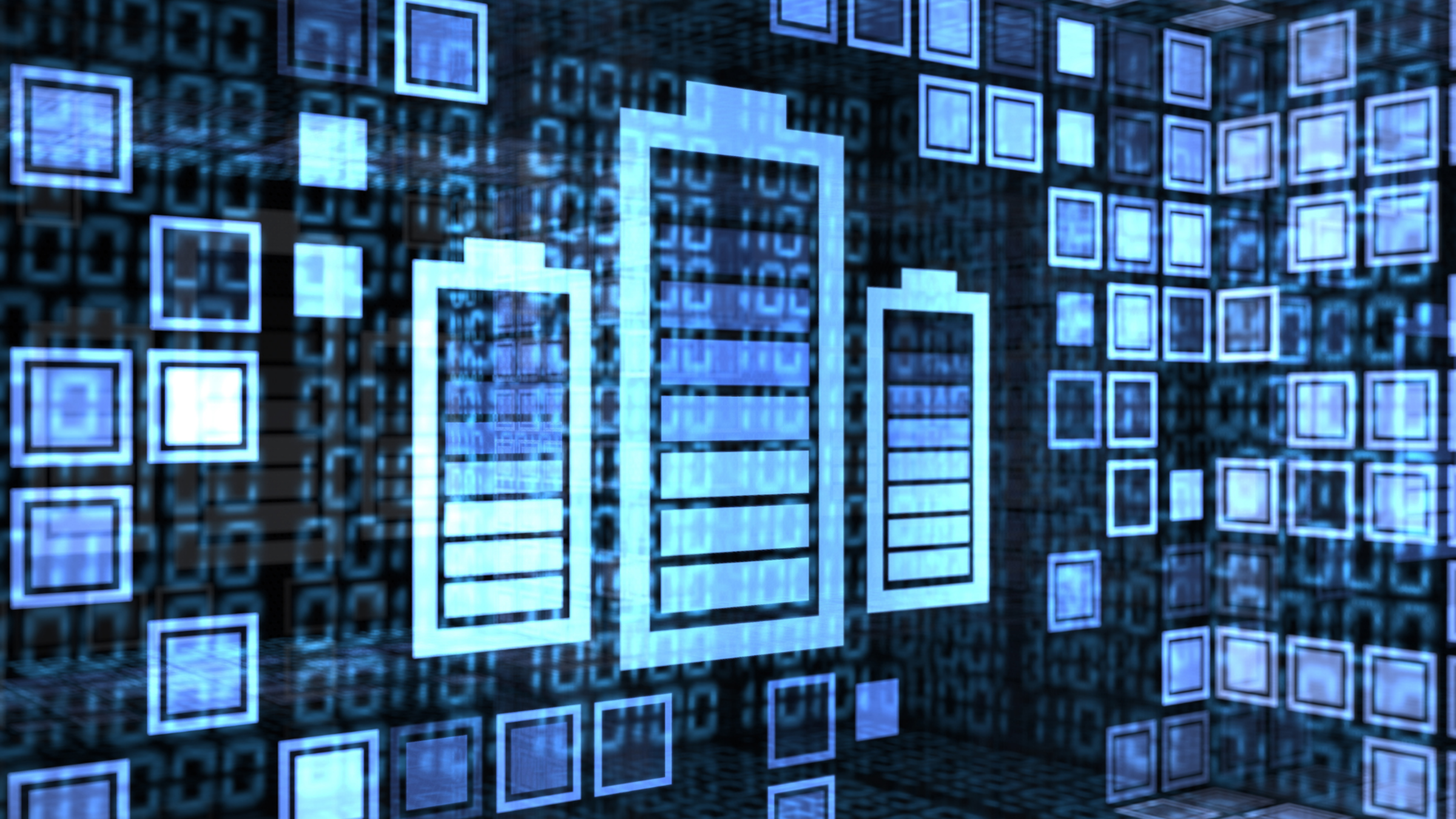 abstract image of battery energy storage