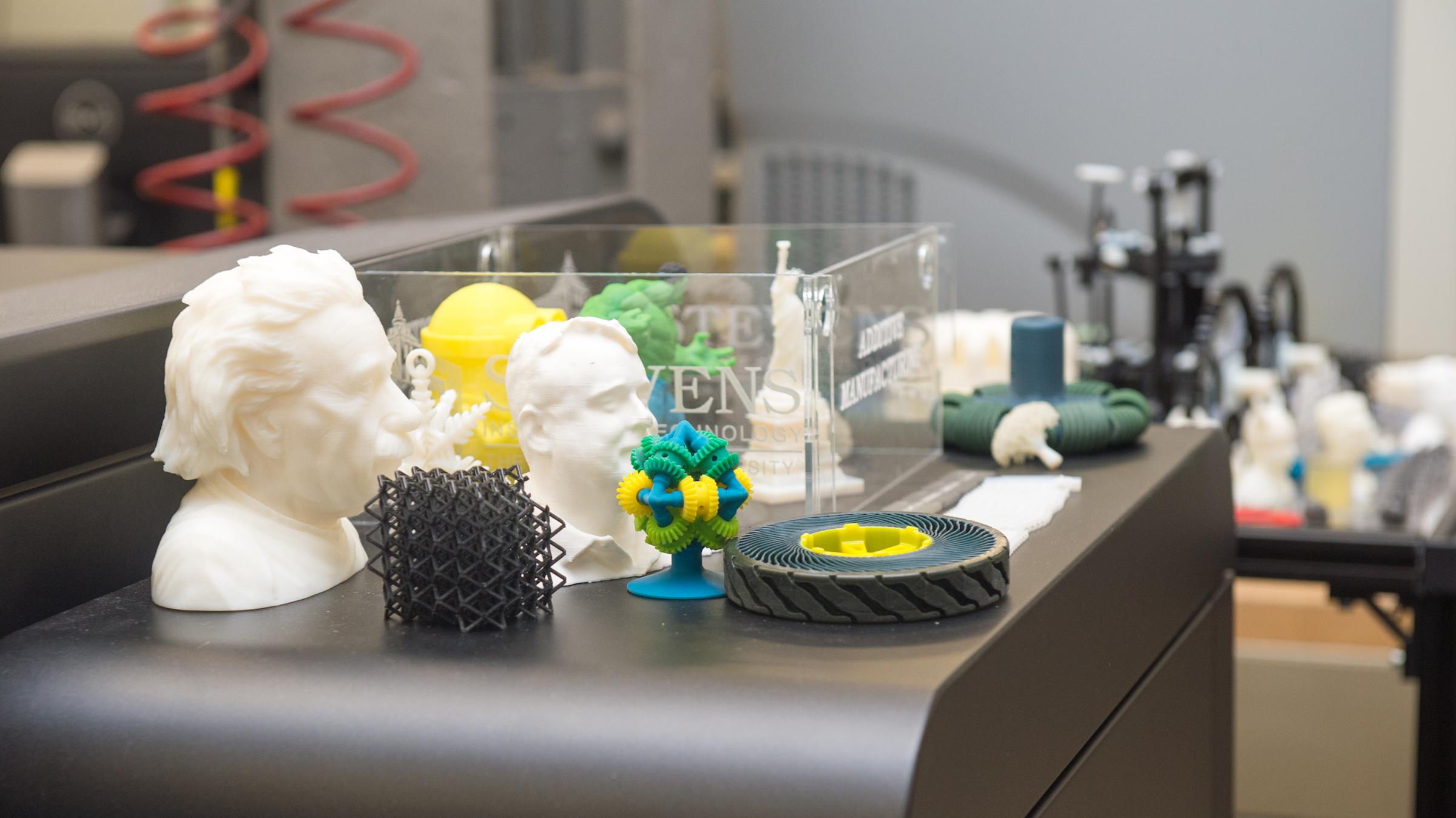 3D printed objects from the proof lab