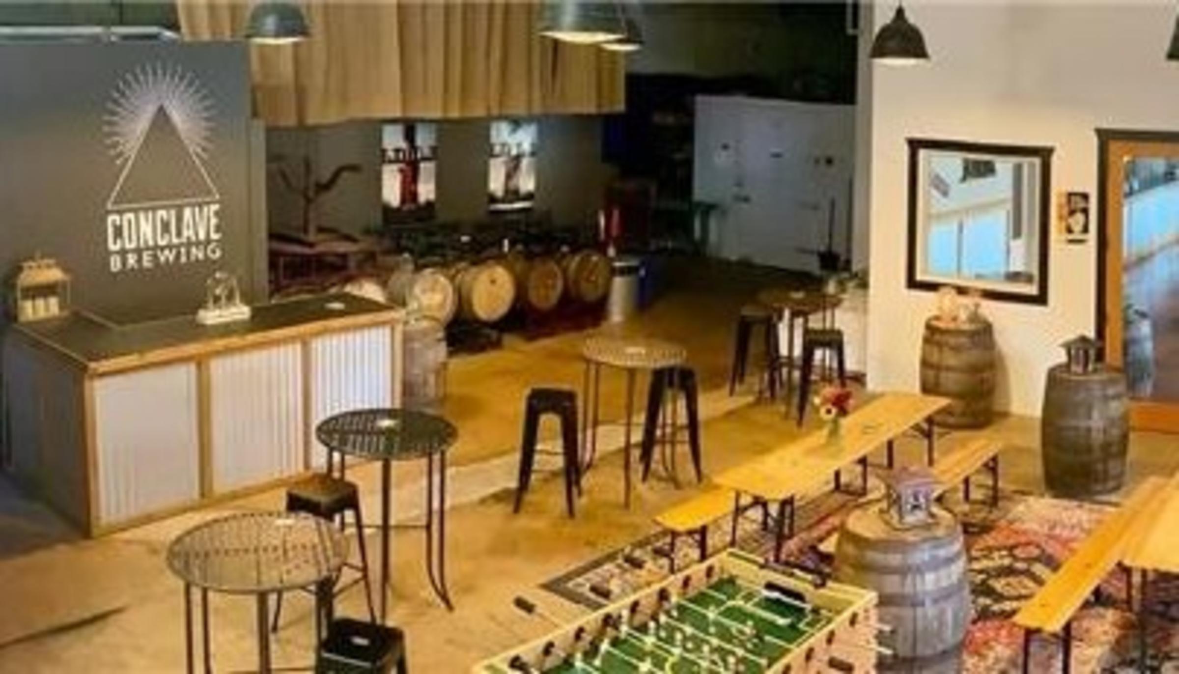 Interior of Conclave Brewing
