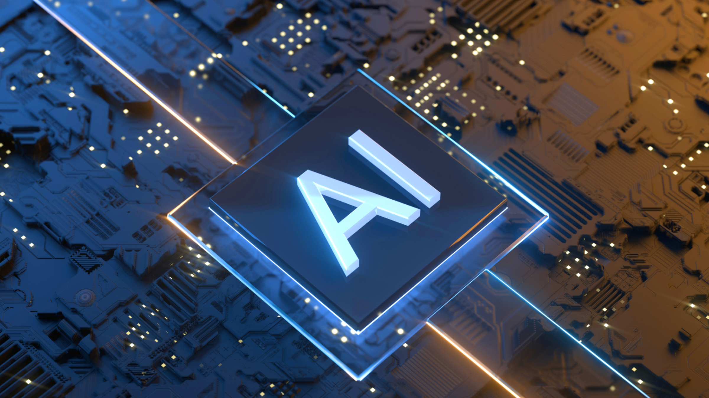 AI imprinted on a computer chip