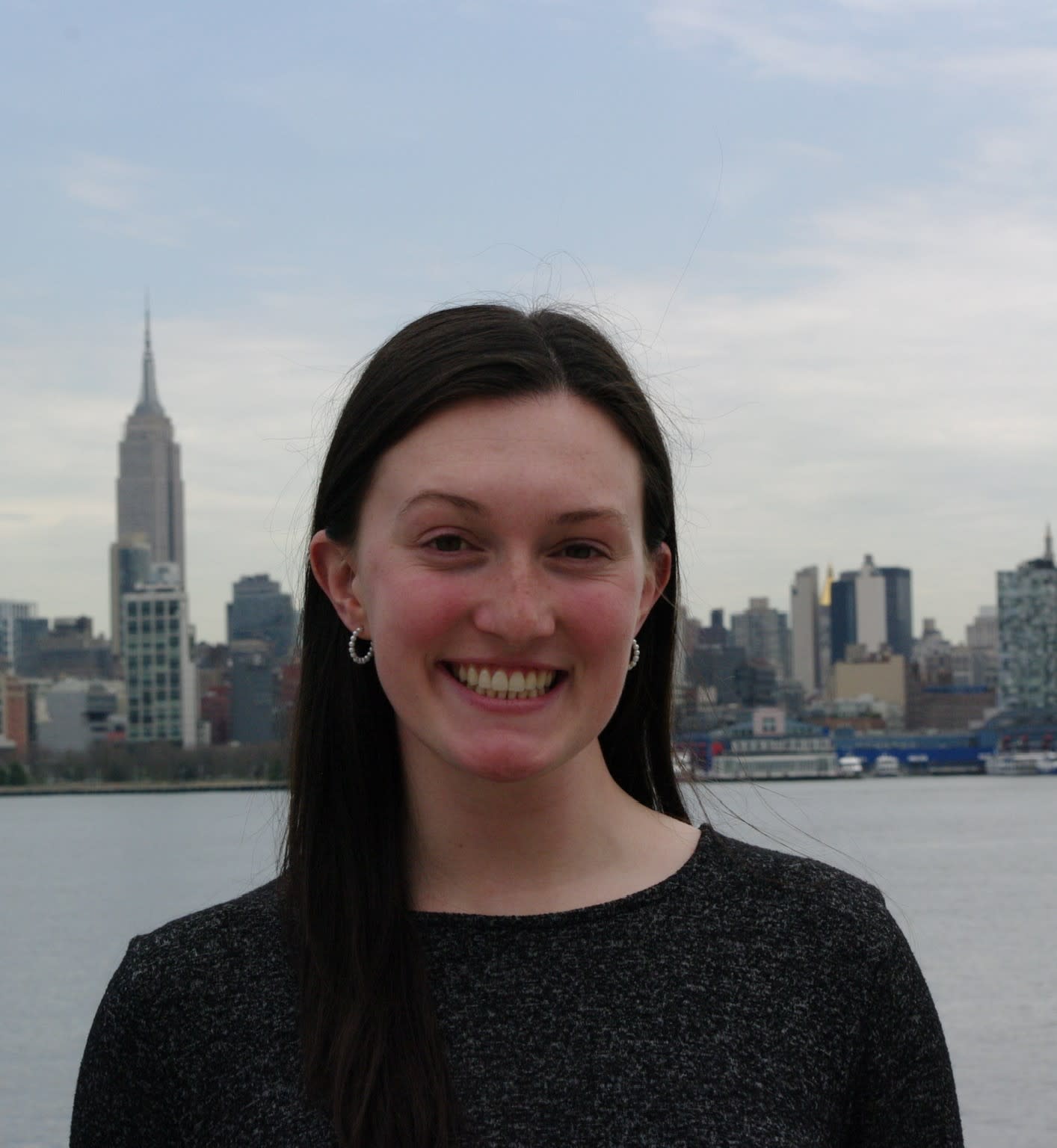 A headshot of a woman
