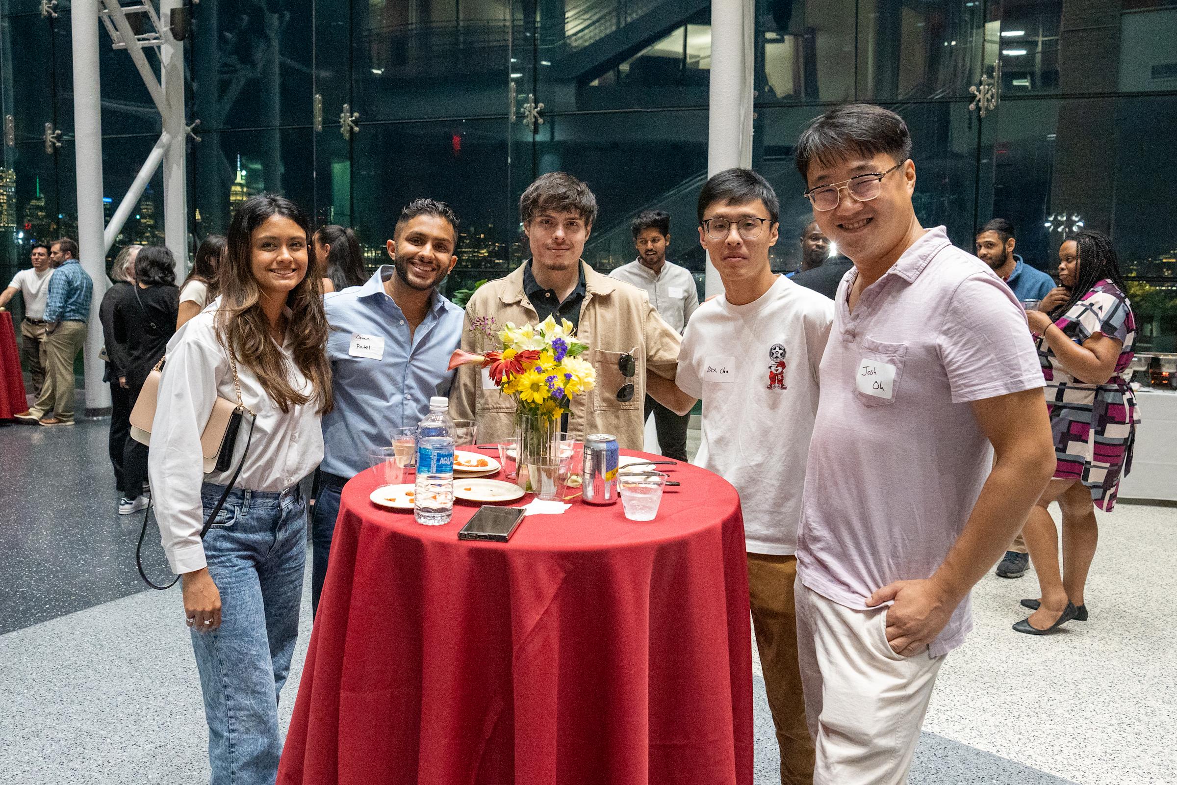 MBA students at immersion reception event