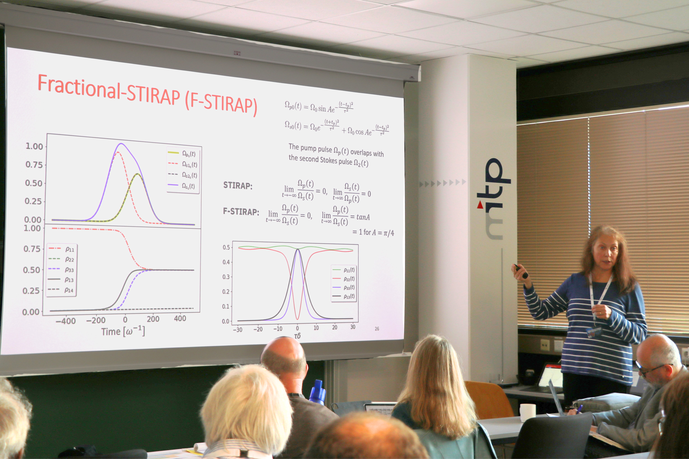Professor Svetlana A. Malinovskaya speaking at the Twisted Light in Quantum and Sub‑Atomic Systems conference in Mainz, Germany, September 2023.