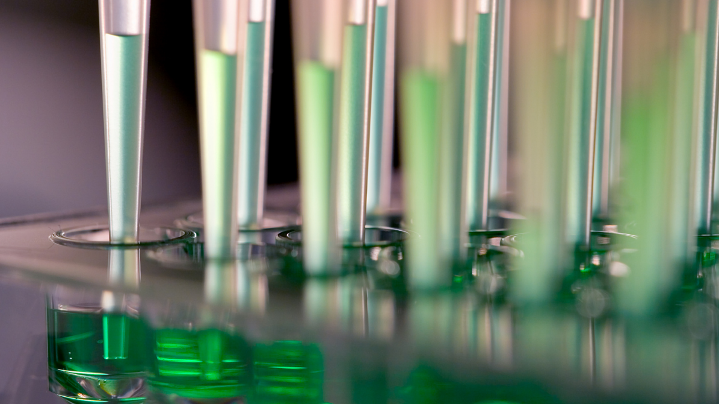 Robotic Microfluidic dispensation via glass tubes.