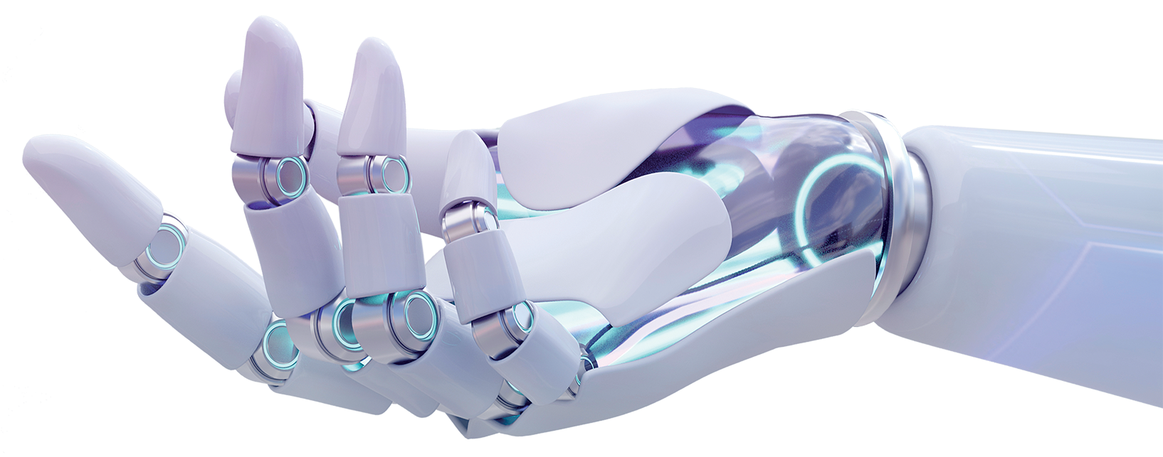  Robot hand reaching out