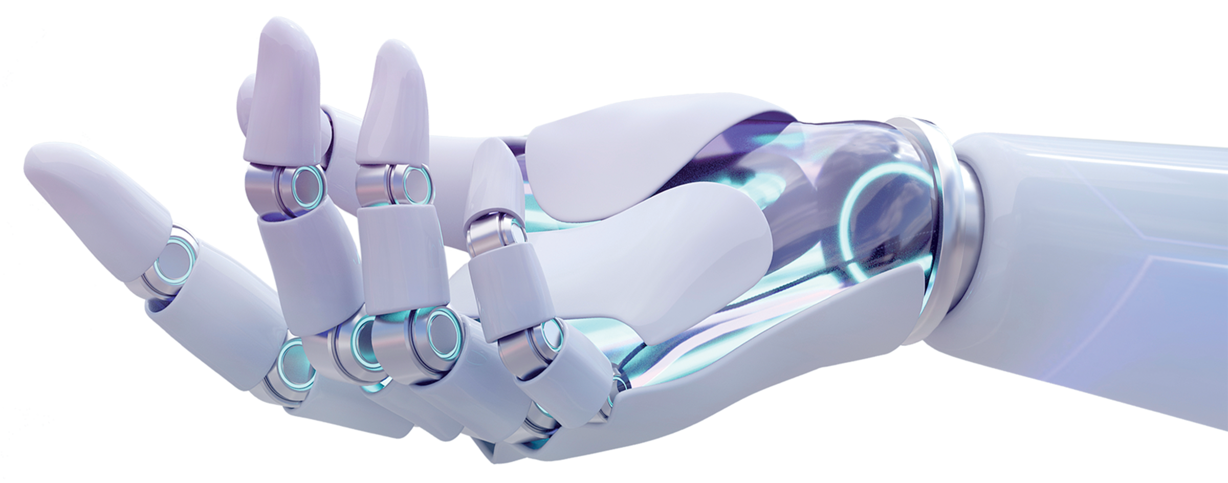 Robot hand reaching out