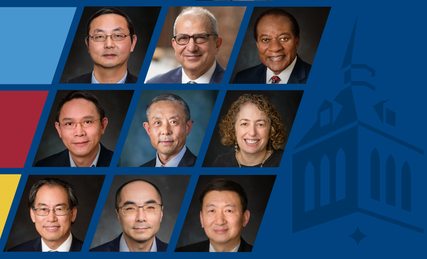IEEE Fellows, Xiaojiang Du, Nariman Farvardin, Victor Lawrence, Hongbin Li, Jianmin Qu, Eve Riskin, Min Song, Lei Wu and Yu-Dong Yao.