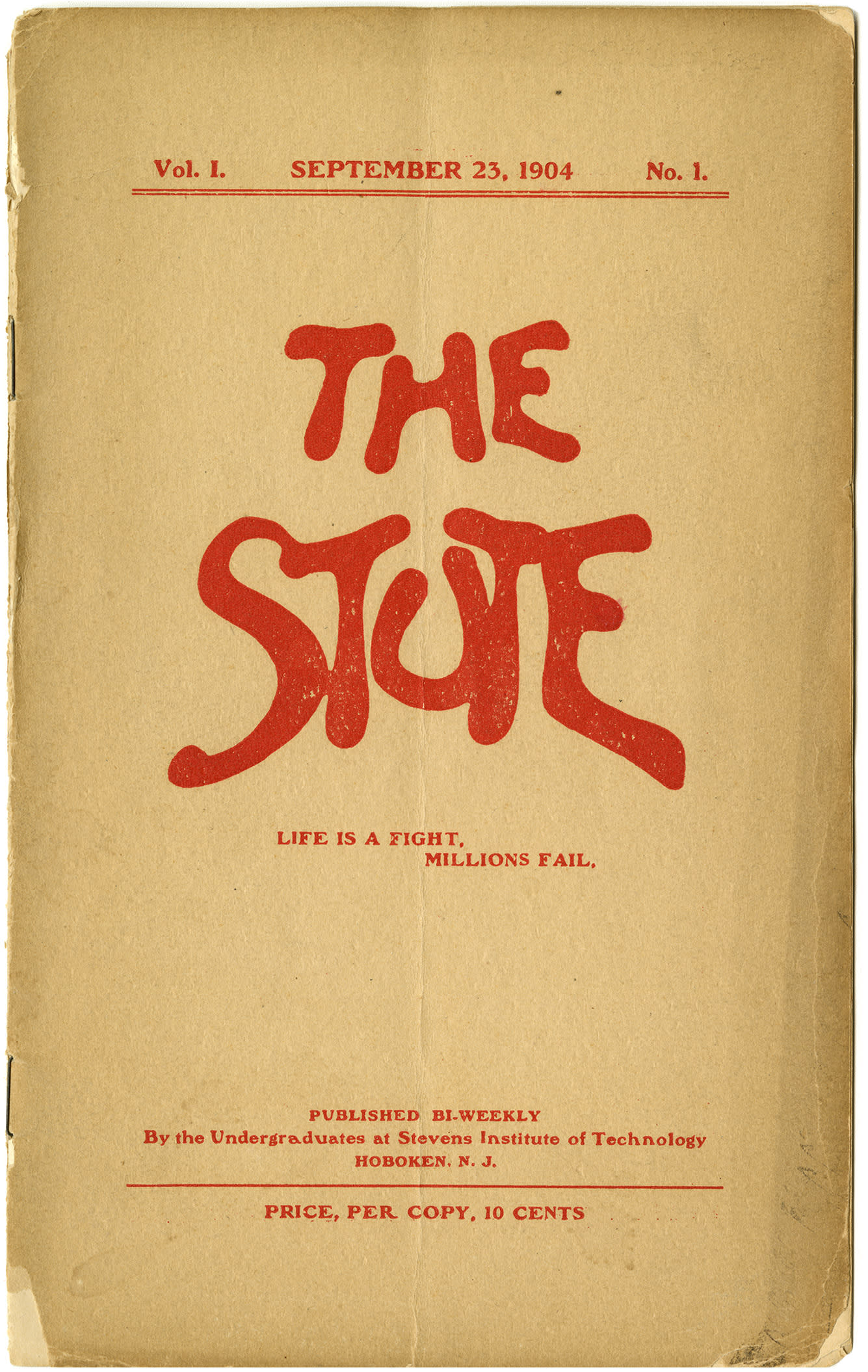 Cover of the first issue of the Stute