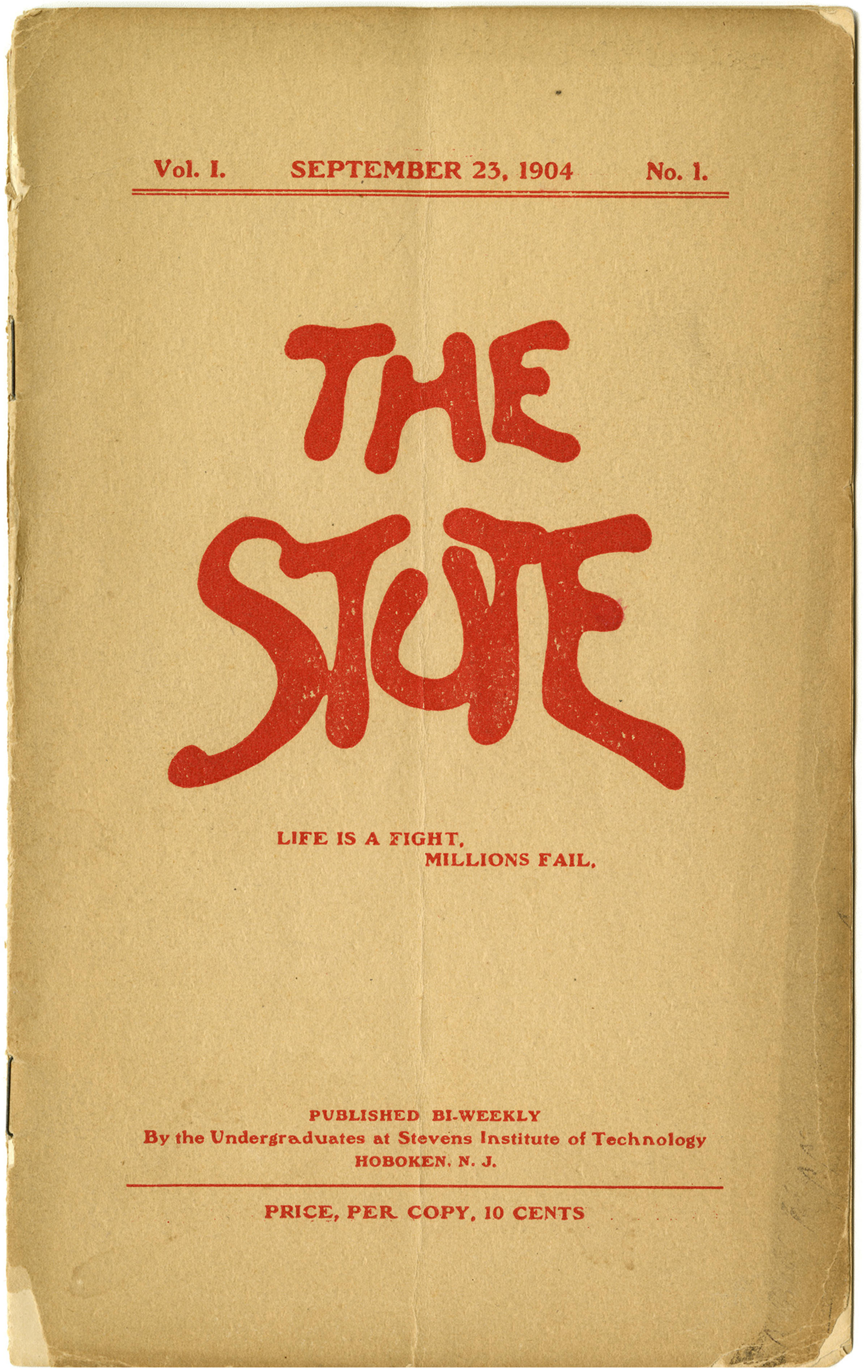 Cover of the first issue of the Stute