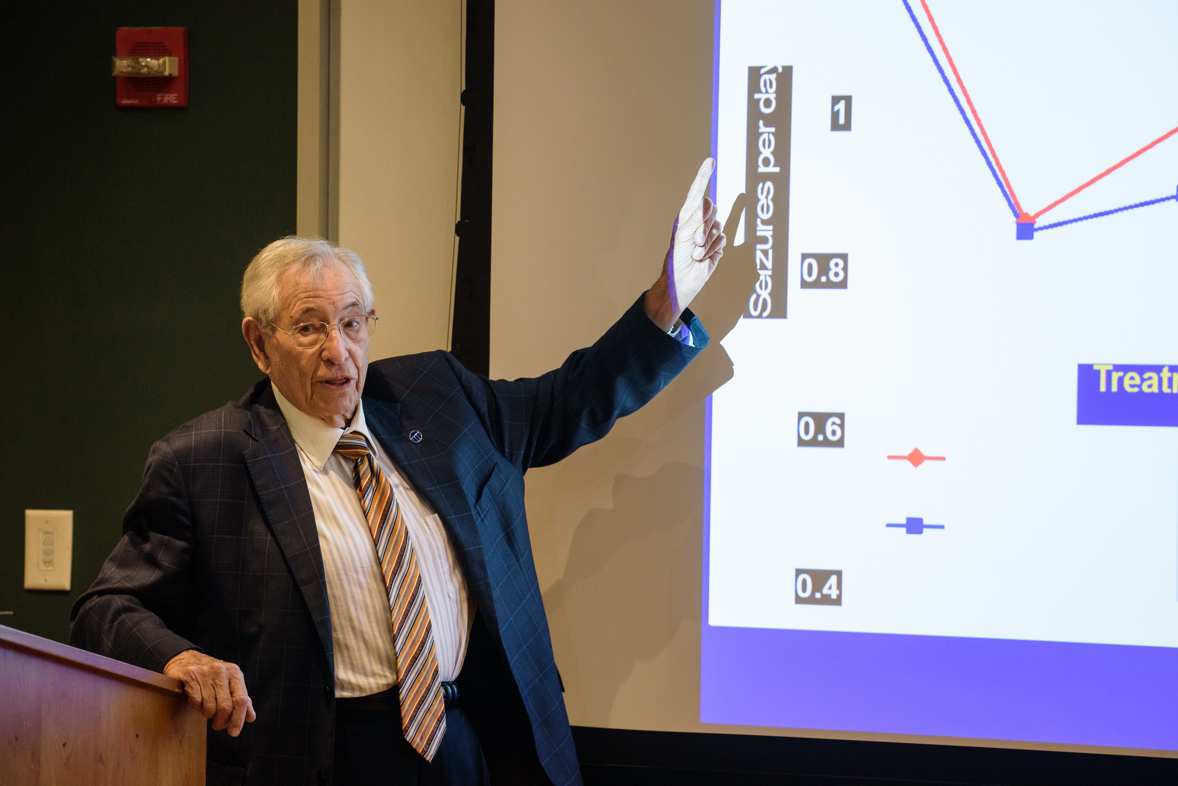 Robert Fischell, a Prolific Inventor With More Than 200 Patents, Speaking at the Inaugural SES Dean's Lecture Series