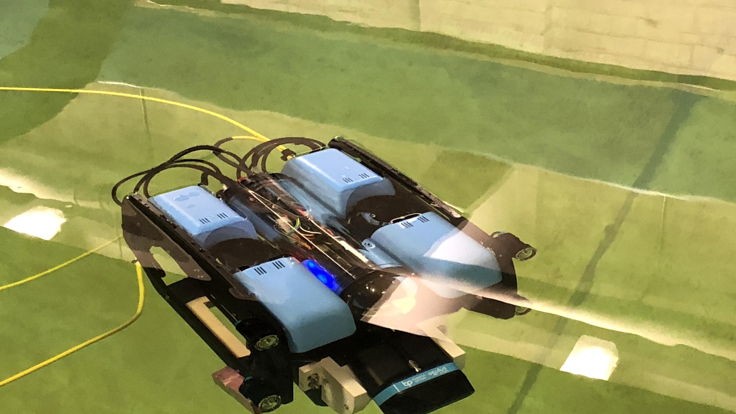 A.I.-Equipped Underwater Robot