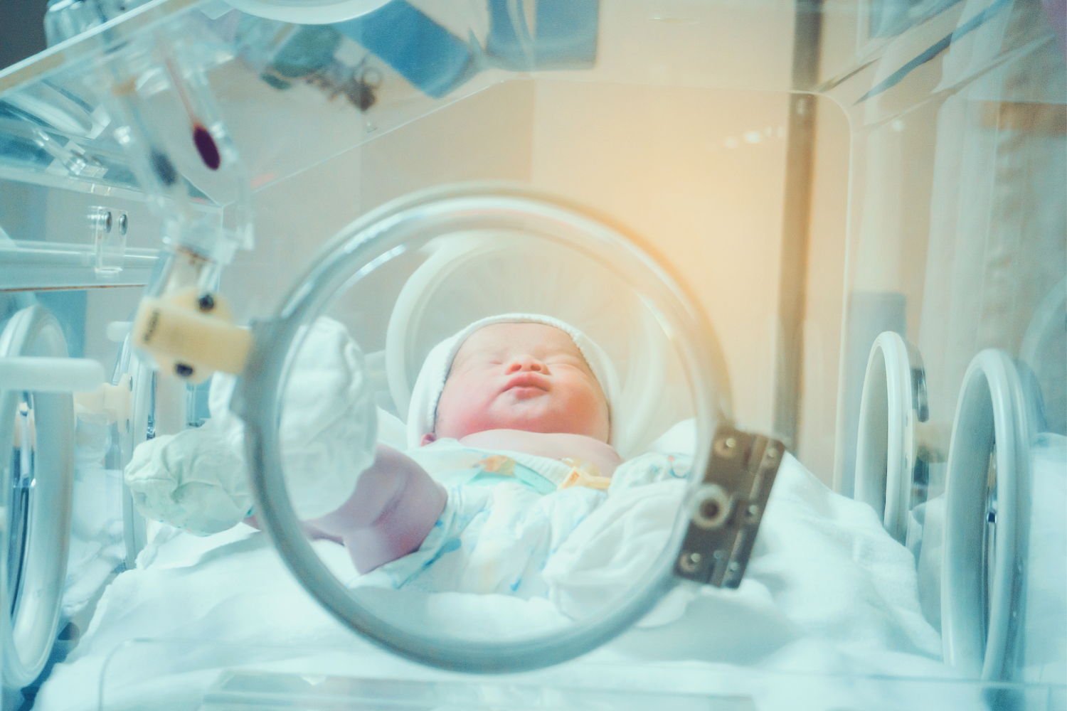 Baby in incubator