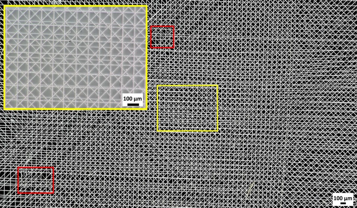 Nanoscale fibers printed by the melt electrospinning writing system