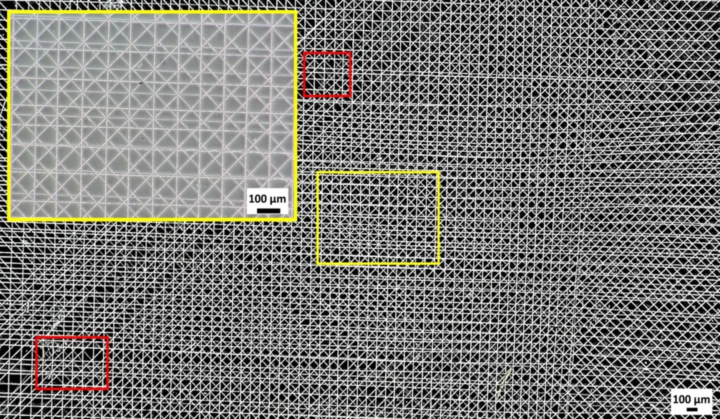 Nanoscale fibers printed by the melt electrospinning writing system