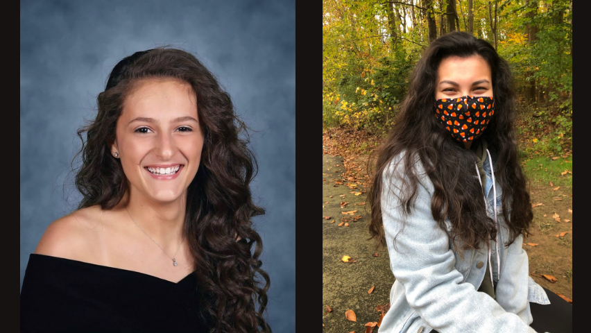Photos of Michella Chiaramonte '24  and Ashley Muliawan '23