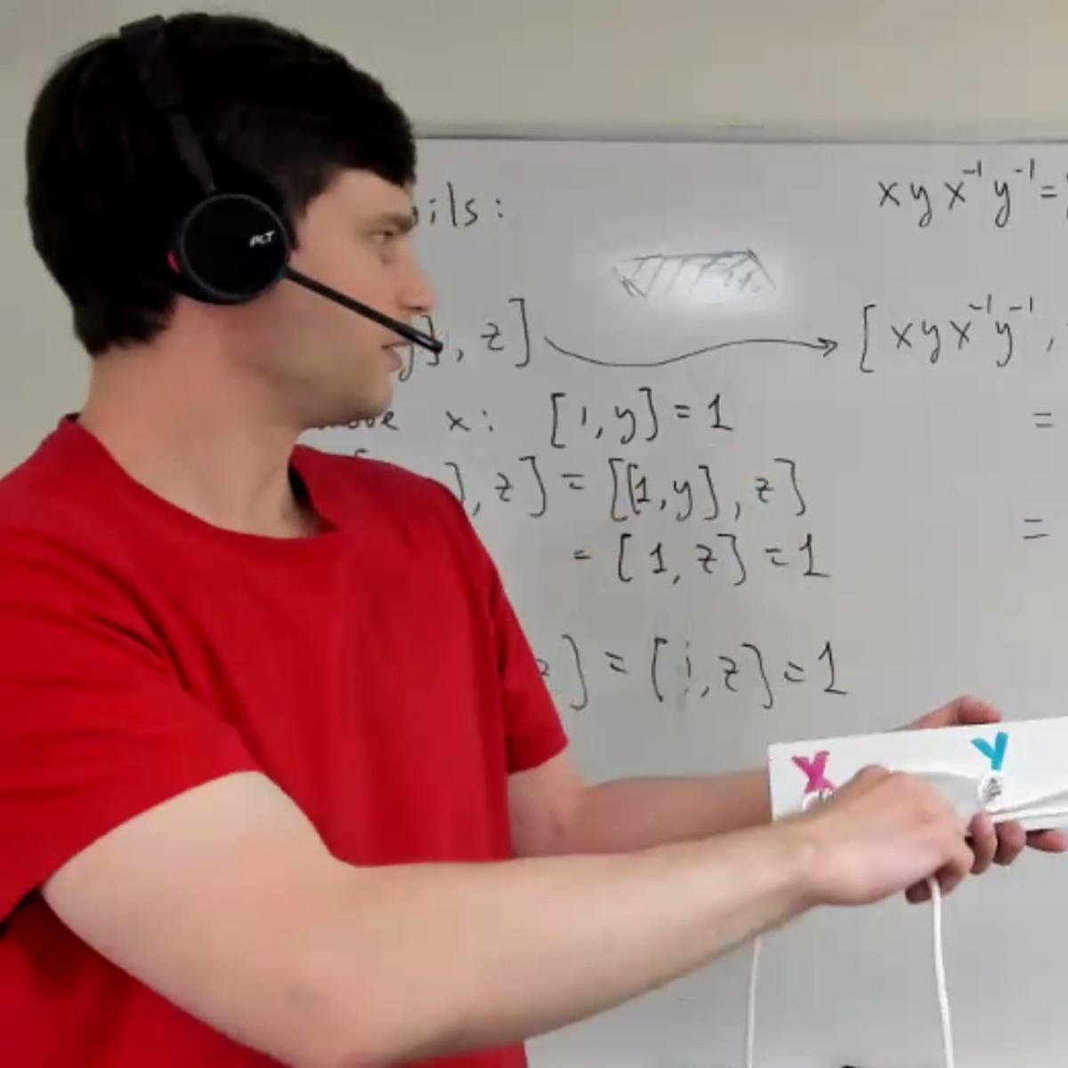 Andrey Nikolaev and white board