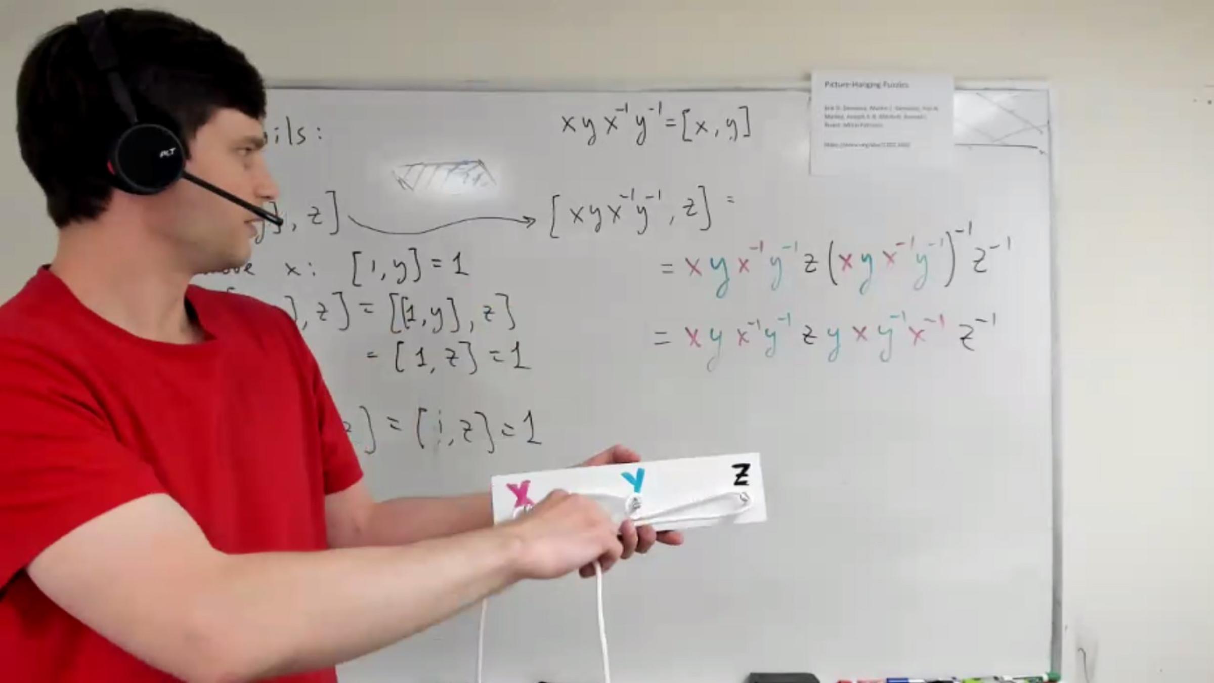 Andrey Nikolaev and white board