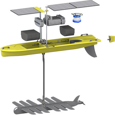 Wave glider. CREDIT: Liquid Robotics.